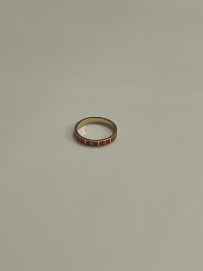 Sinopia Ring with Diamonds and 14K Yellow Gold