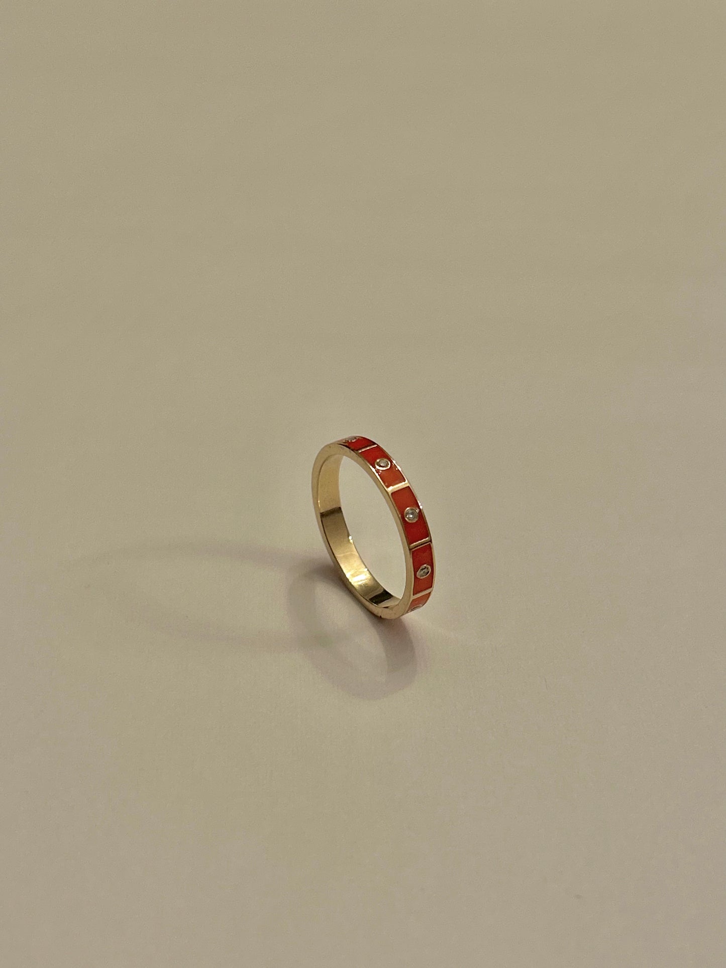 Sinopia Ring with Diamonds and 14K Yellow Gold
