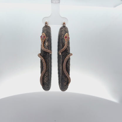 Climbing Serpent with Ruby Eyes and Diamonds (№120)