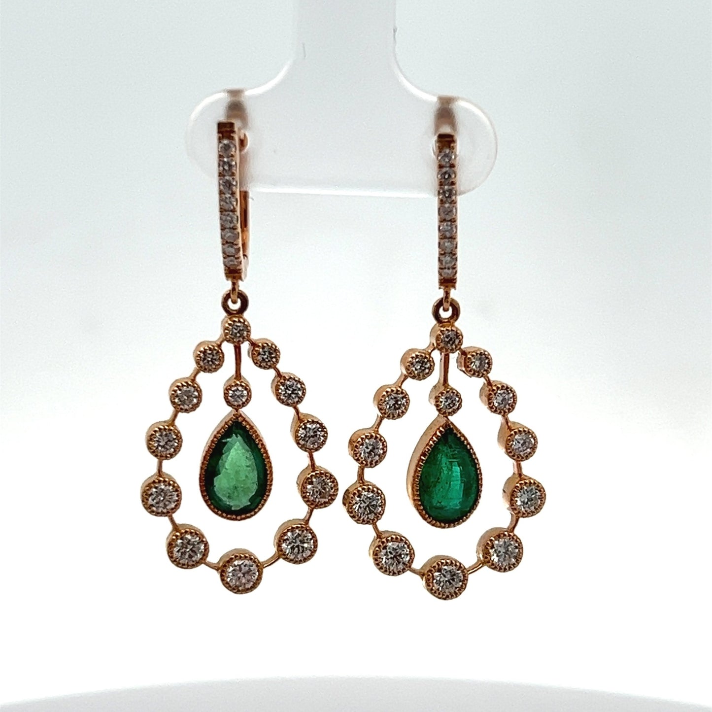 Enchanted Emerald and Diamonds Earrings