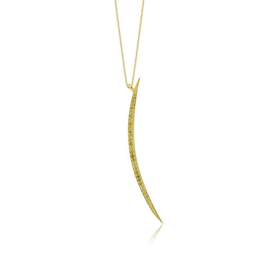 Signature Yellow Gold Moon Necklace
