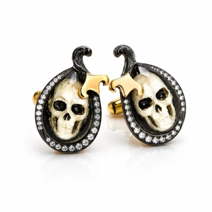 Kurukafa Oymalı Kol düğmesi