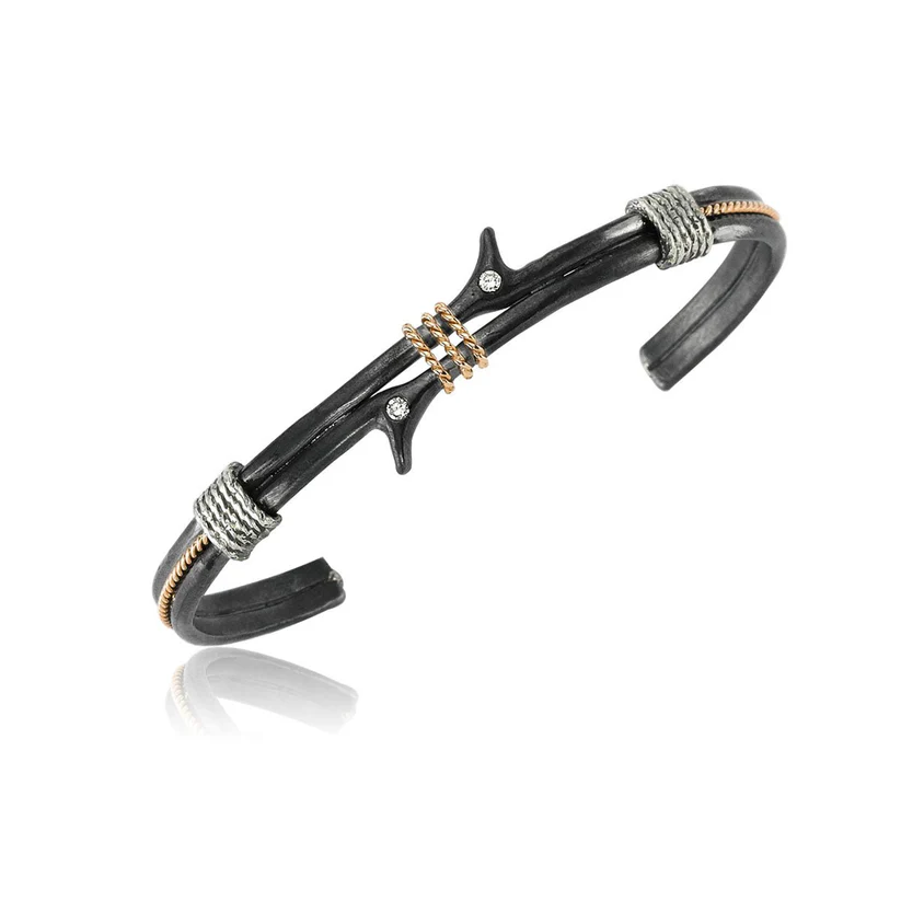 B151188 Barbed Wire Men's Bracelet - Image 1