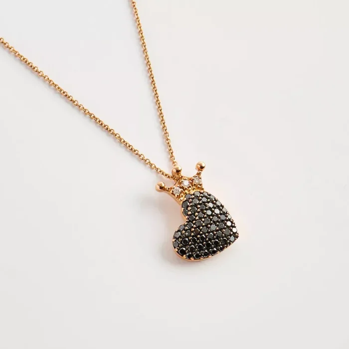 Crowned Heart Necklace - Görsel 1