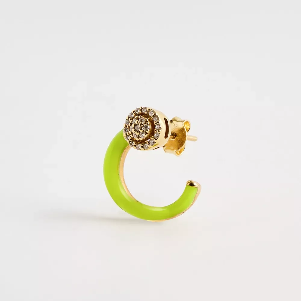 E220115 Pırlanta Taşlı Mineli Küpe - Image 6