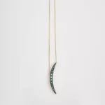 Opal Taşlı Ay Kolye - Image 3