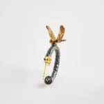 Güvercin detaylı halka küpe - Image 2