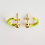 Pırlanta Taşlı Mineli Küpe - Image 8