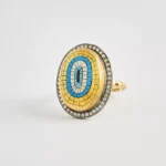 Göz Detaylı Mikro Boyama El İşçiliği Eşsiz Yüzük - Image 2