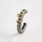 Yılan Sarılmış Halka Küpe