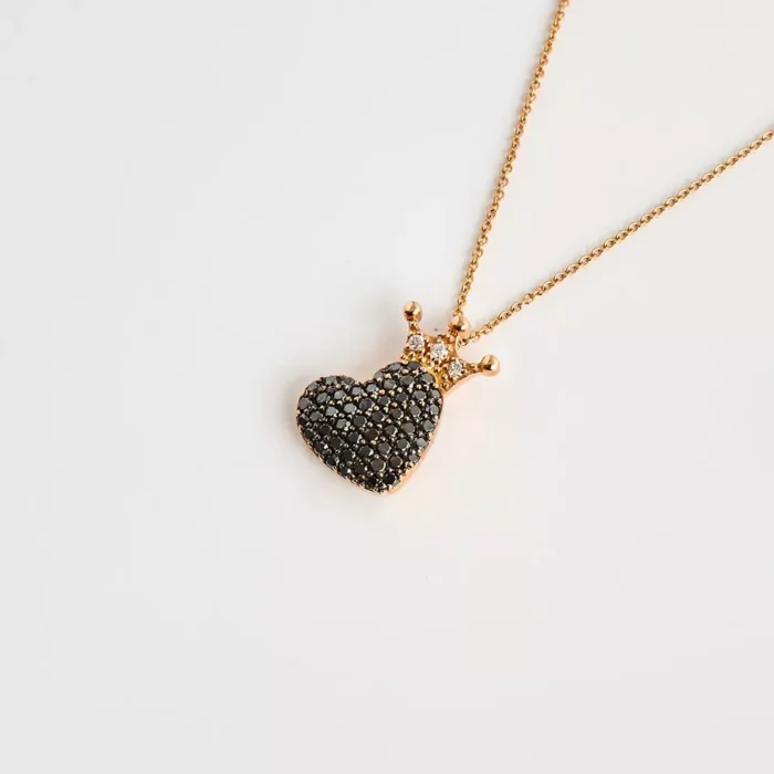 Crowned Heart Necklace - Görsel 5