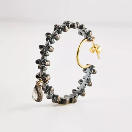 Fleur de Lis Hoop Earrings