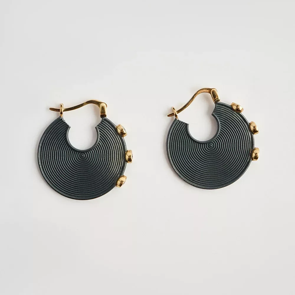 E230189 Gasia Hoop Earrings - Image 6