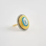 Göz Detaylı Mikro Boyama El İşçiliği Eşsiz Yüzük - Image 5