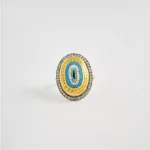 Göz Detaylı Mikro Boyama El İşçiliği Eşsiz Yüzük - Image 4