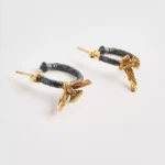 Güvercin detaylı halka küpe - Image 9