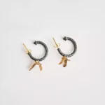 Güvercin detaylı halka küpe - Image 10