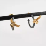 Güvercin detaylı halka küpe - Image 7