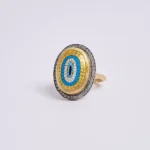 Göz Detaylı Mikro Boyama El İşçiliği Eşsiz Yüzük - Image 6