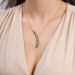Moon Necklace with Opal Detail - Image 2