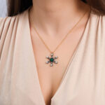 Star Necklace with Pearl Detail