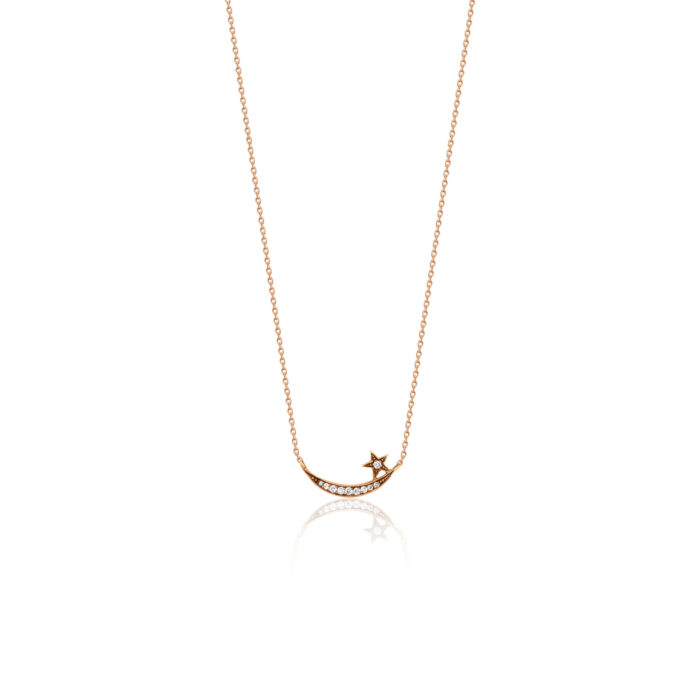 Moon & Star Necklace - Görsel 2
