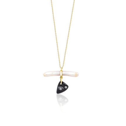 Amphora Necklace with Pearl Detail