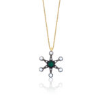 Star Necklace with Pearl Detail - Image 2