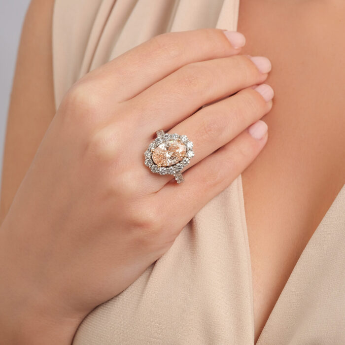 CVD pink Diamond Yüzük - Görsel 2