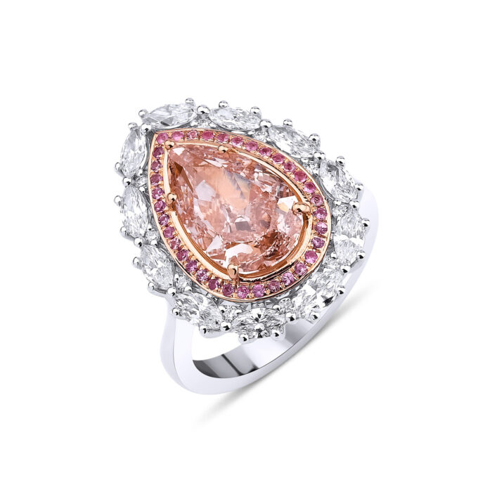 CVD Pink Diamond Yüzük - Görsel 1
