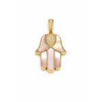 Sedef Detaylı Pırlanta Fatima Ana Eli Kolye