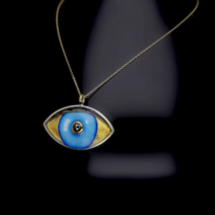 Mineli göz kolye