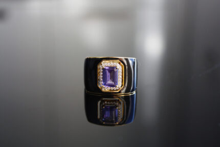 Tanzanite taşlı mineli Yüzük