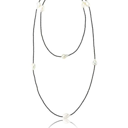 Barok inci-Spinel kolye