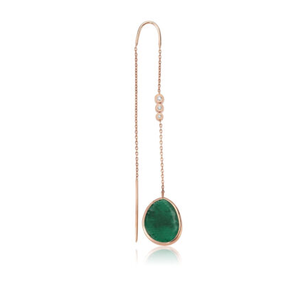 Aventurine sallantılı küpe