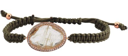 Rutil Quartz Pırlantalı bileklik