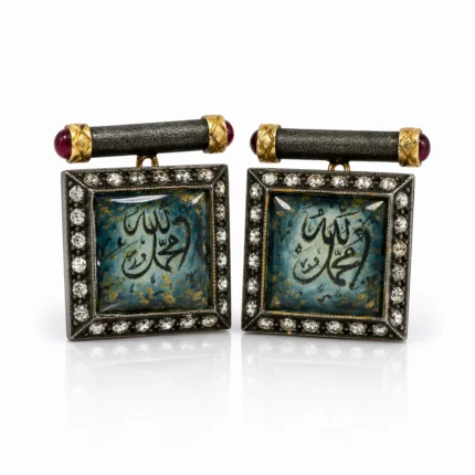 Hat Sanatı Motifli Kol Düğmesi