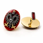 Mine Detaylı Kartal Motifli Kol Düğmesi - Image 2