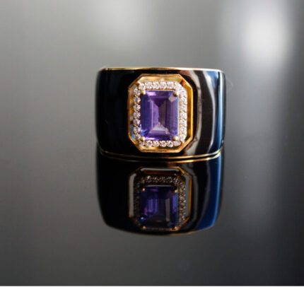 Tanzanite taşlı mineli Yüzük