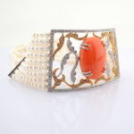 Mercan ortalı inci Chocker - Görsel 3