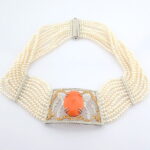 Mercan ortalı inci Chocker - Görsel 9