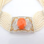 Mercan ortalı inci Chocker - Görsel 10