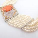 Mercan ortalı inci Chocker - Görsel 5