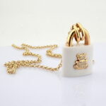 Beyaz akik kilit kolye - Görsel 9