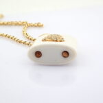 Beyaz akik kilit kolye - Görsel 8