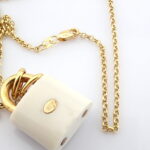 Beyaz akik kilit kolye - Görsel 7