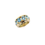 Blue Topaz taşlı geniş tamtur - Image 4