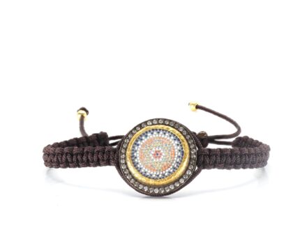 Davut Yıldızı Detaylı Makrome Bileklik