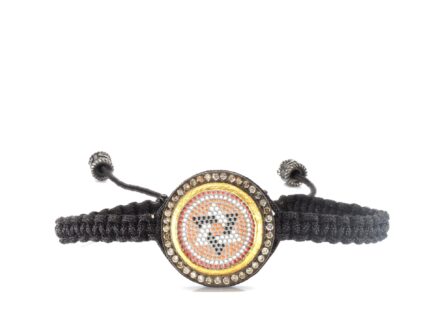 Davut Yıldızı Detaylı Makrome Bileklik