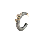 Yılan Sarılmış Halka Küpe